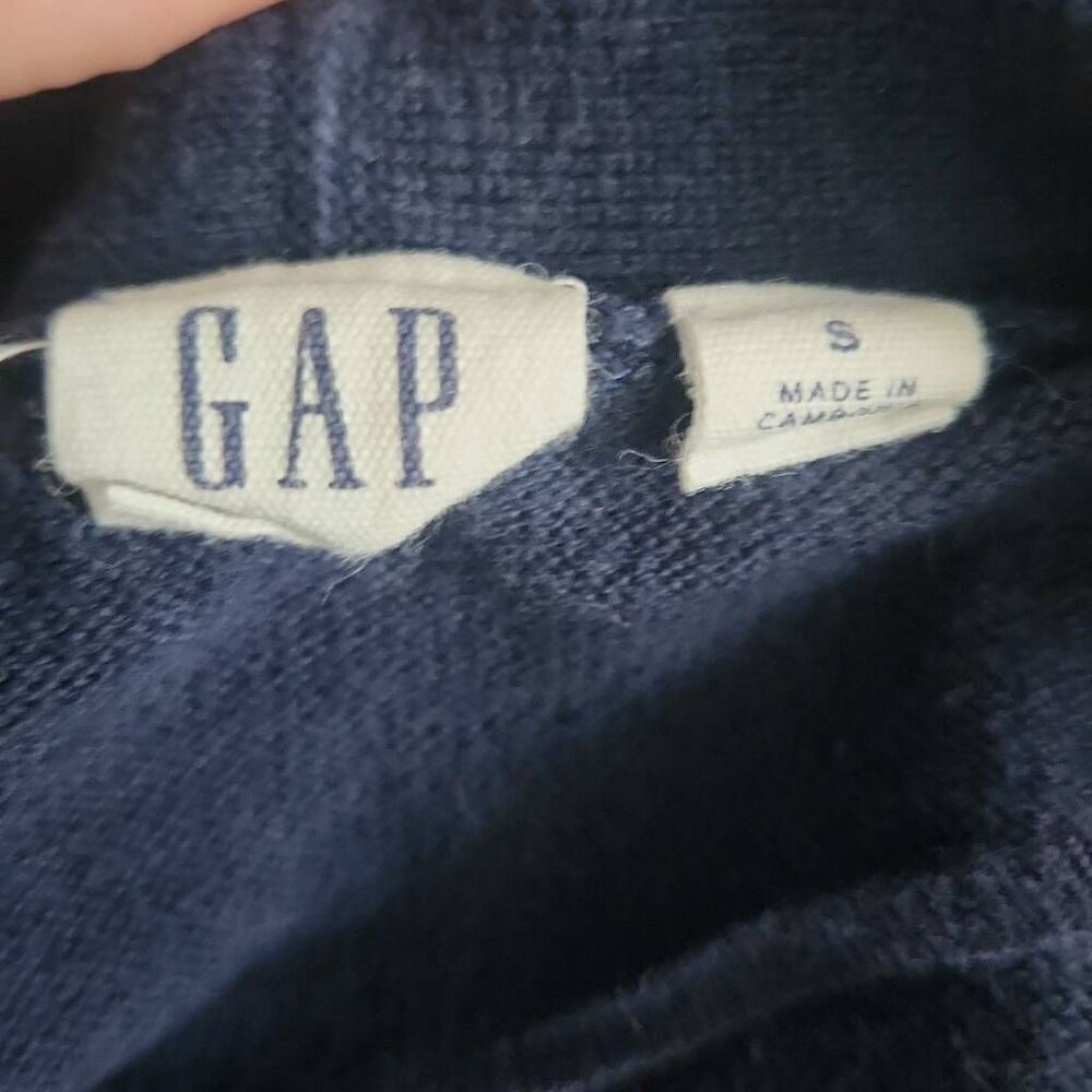 GAP Ladies Size Small Navy Cotton Cardigan - Picture 6 of 6